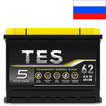 ���� ������������ TES 6CT 62Ah R+ 630A EN 242x175x175 ��. ��. LB2
